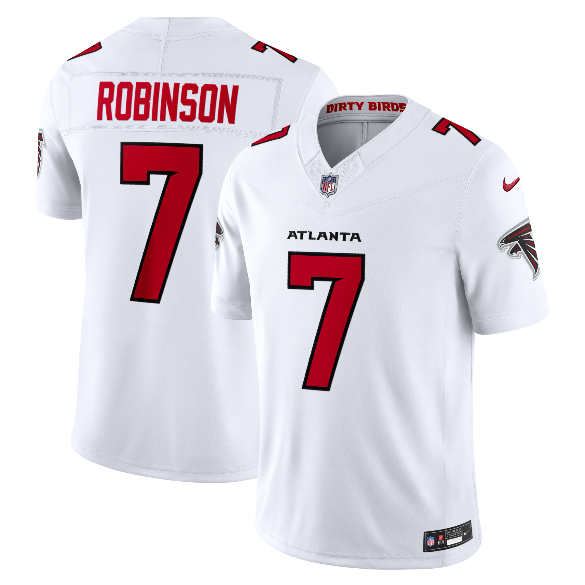 Atlanta Falcons Bijan Robinson Nike White Vapor F.U.S.E. Stitched Limited Jersey