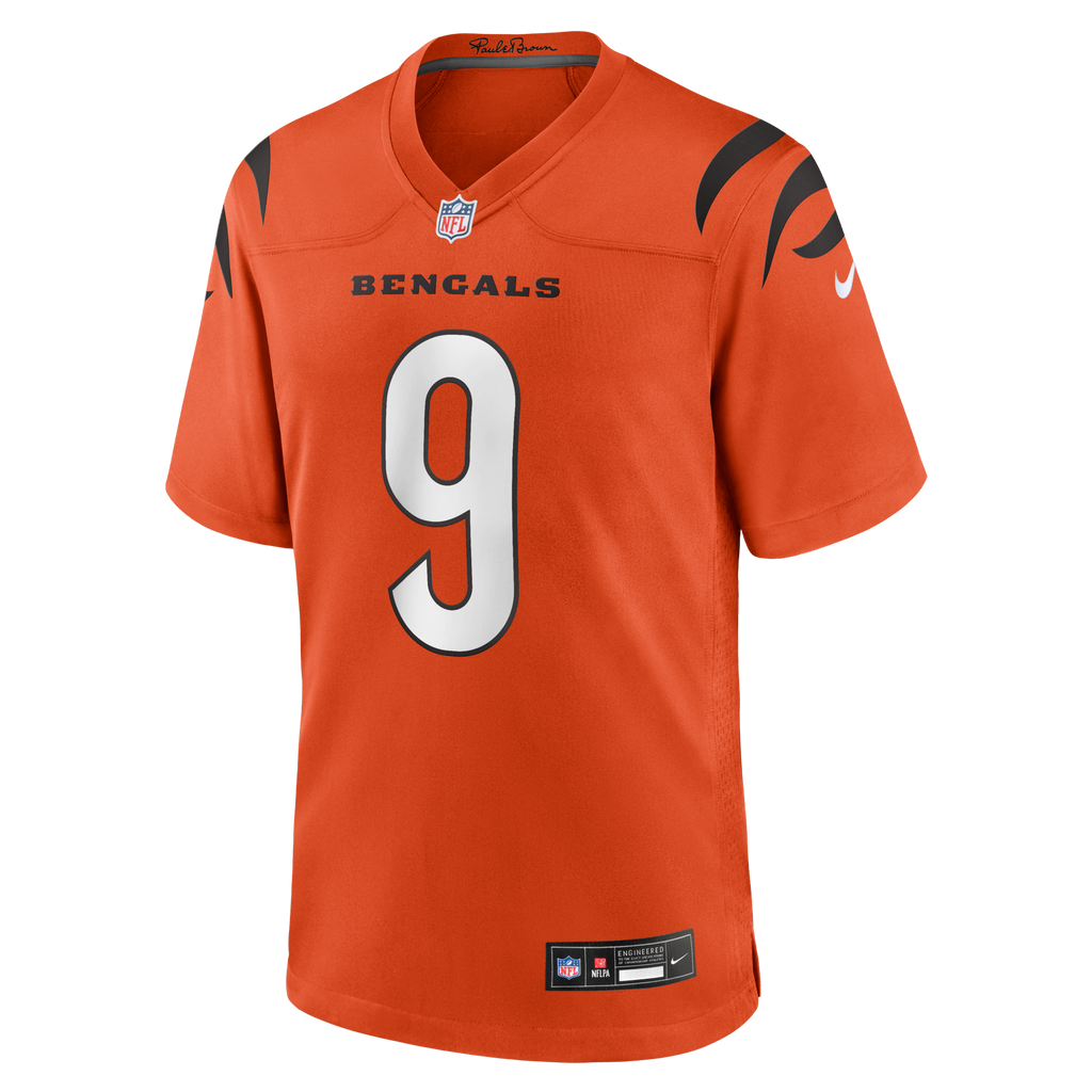 Cincinnati Bengals Joe Burrow Nike Orange Alternate Game Jersey