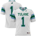 GameDay Greats #1 White Tulane Green Wave Football Jersey