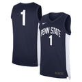 Nike #1 Navy Penn State Nittany Lions Road Replica Jersey