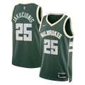 Milwaukee Bucks Nike Icon Edition Swingman Jersey - White - Kasparas Jaku?ionis