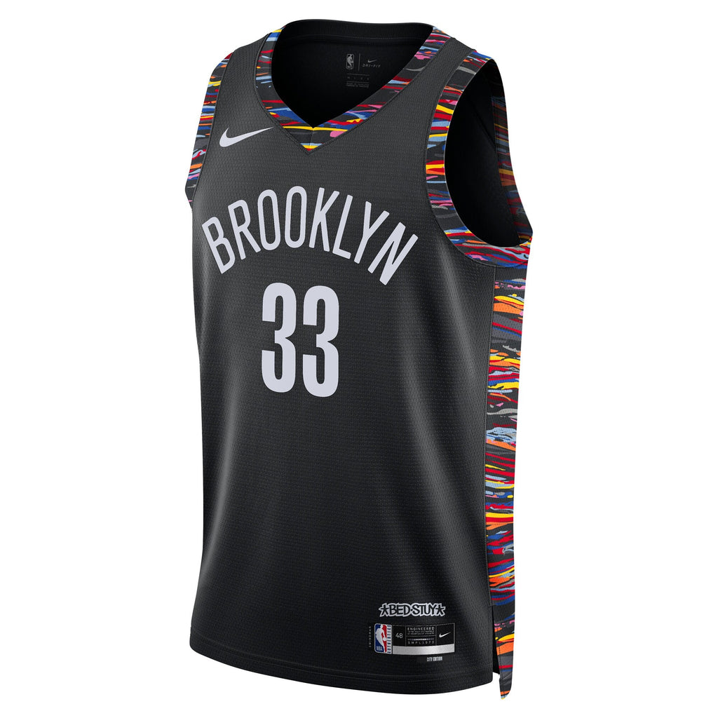 Brooklyn Nets Nike 2025/26 City Edition Swingman Jersey - Black - Nic Claxton