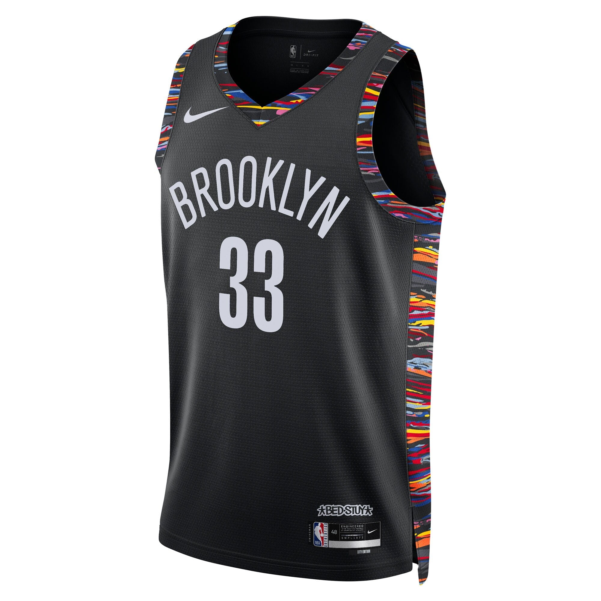 Brooklyn Nets Nike 2025/26 City Edition Swingman Jersey - Black - Nic Claxton