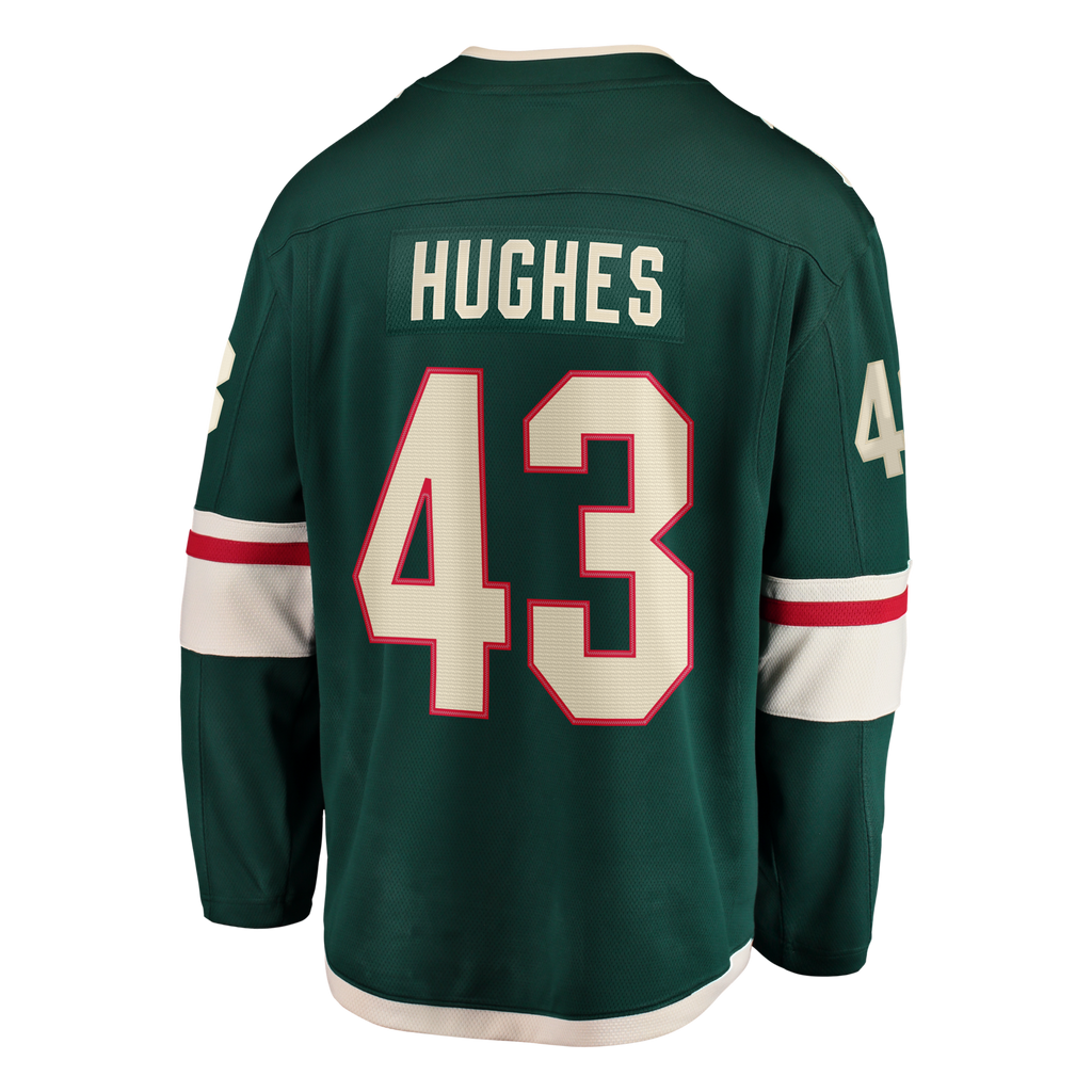 Minnesota Wild Quinn Hughes Fanatics Green Home Breakaway Jersey