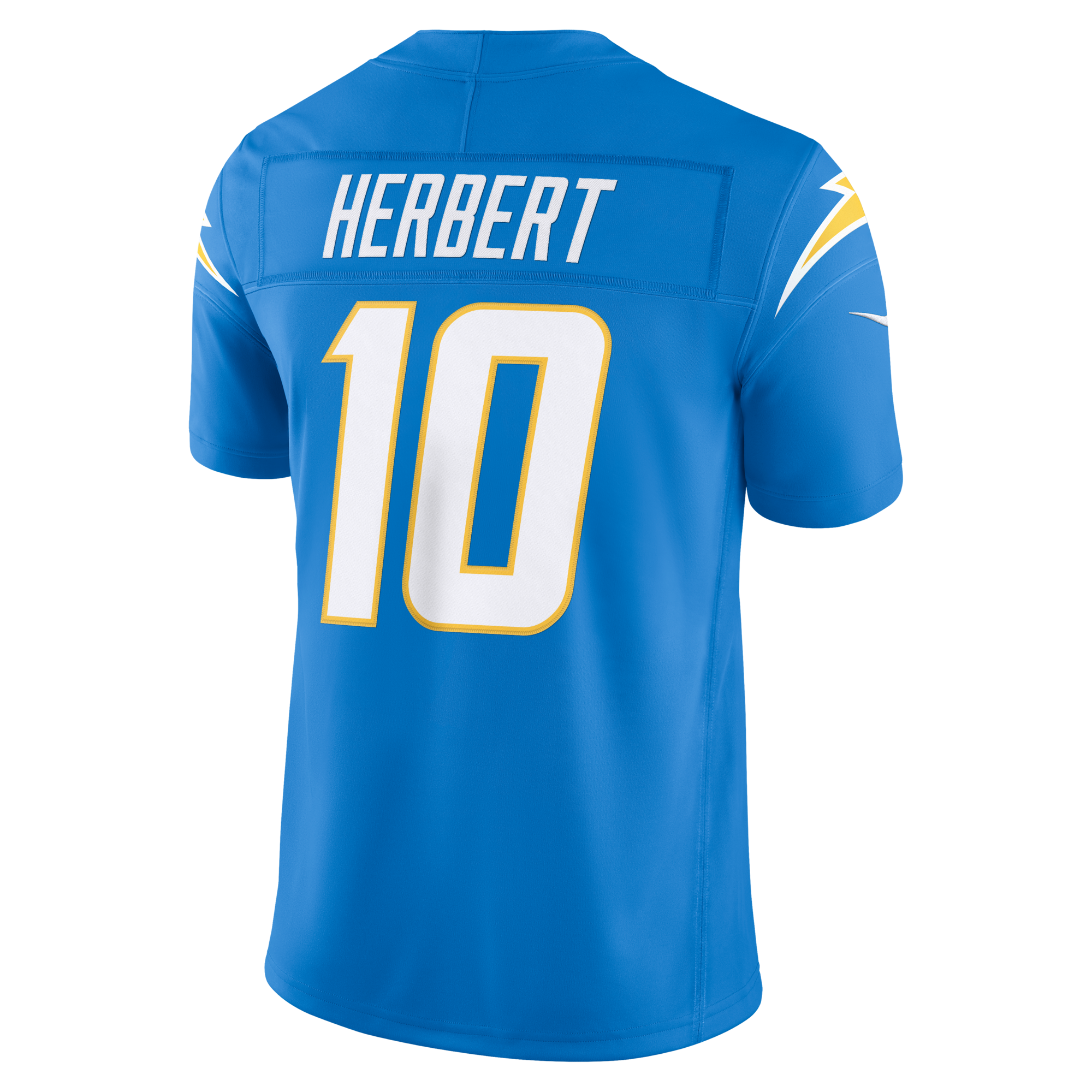 Los Angeles Chargers Justin Herbert Nike Powder Blue Team Vapor F.U.S.E. Stitched Limited Jersey