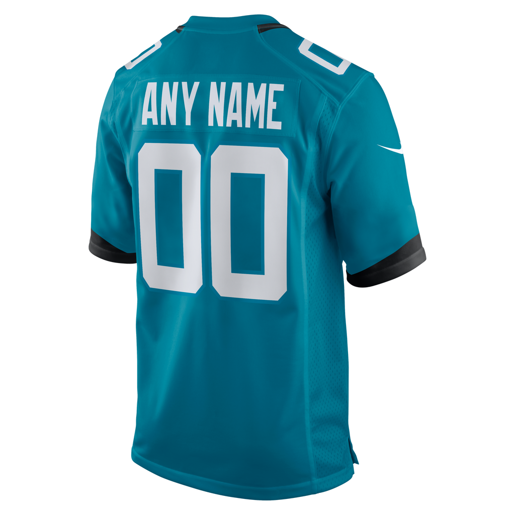 Jacksonville Jaguars Nike Teal Custom Game Jersey