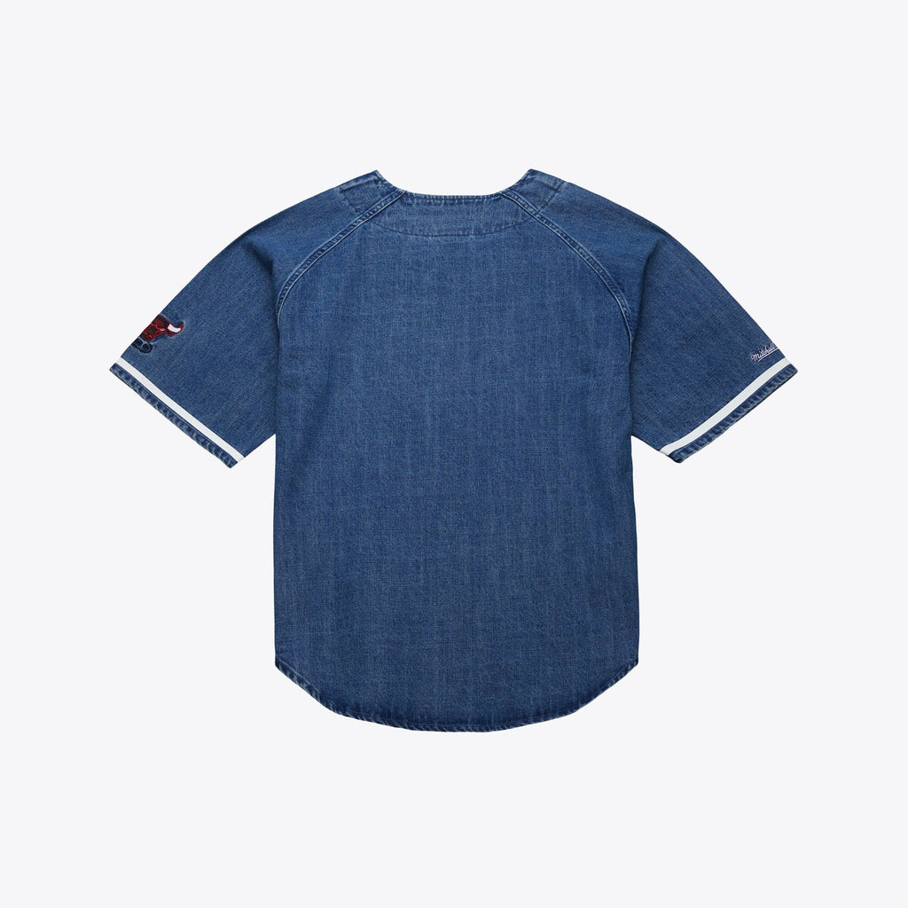 Chicago Bulls Mitchell & Ness Summer Breeze Baseball Jersey - Blue -