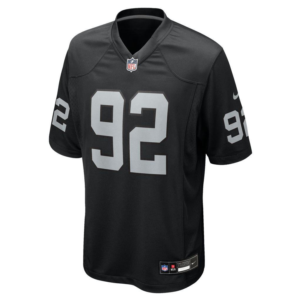 Las Vegas Raiders Richard Seymour Nike Black Retired Player Game Jersey