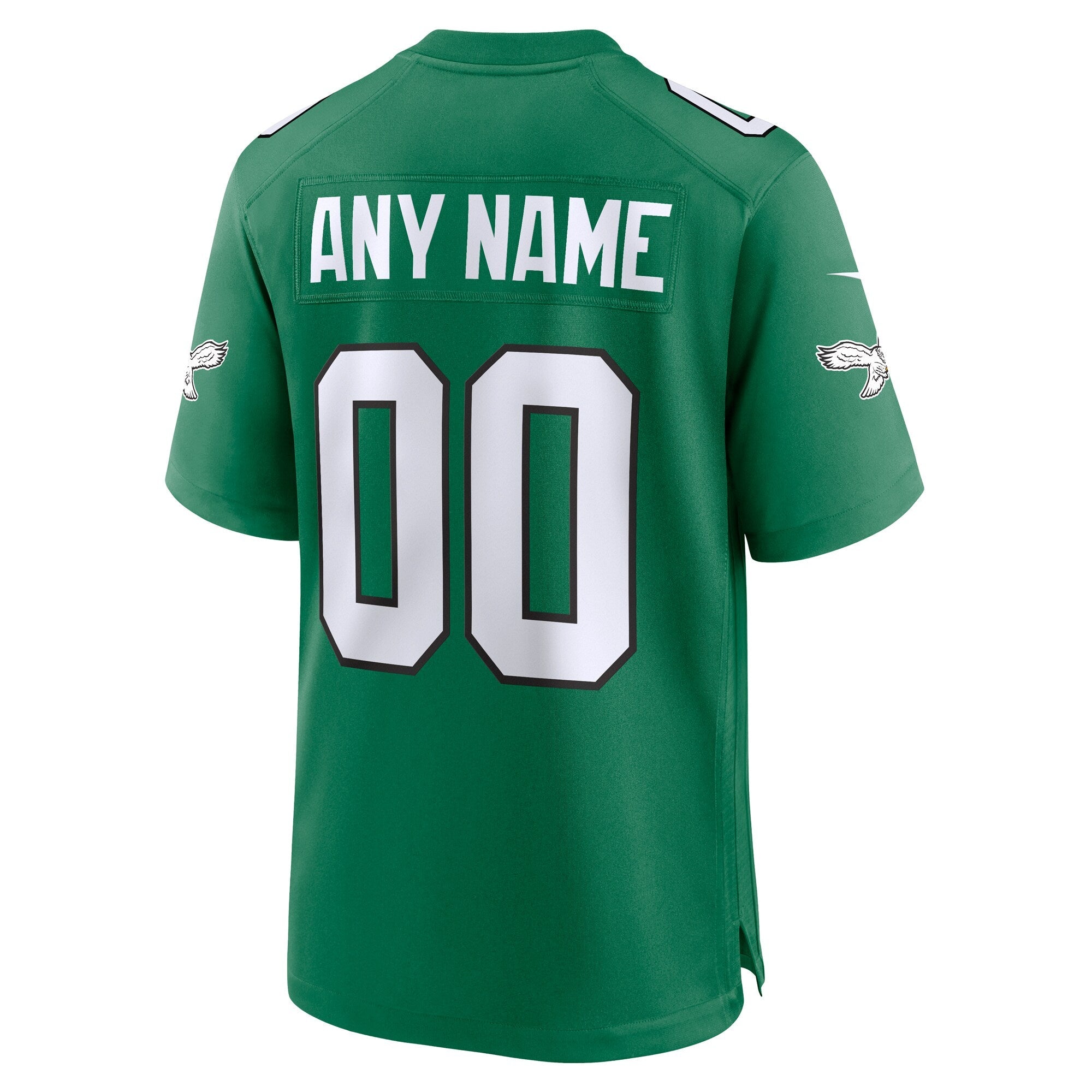 Philadelphia Eagles Nike Kelly Green Alternate Custom Game Jersey