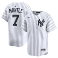 New York Yankees Mickey Mantle Nike White Home Limited Player Jersey