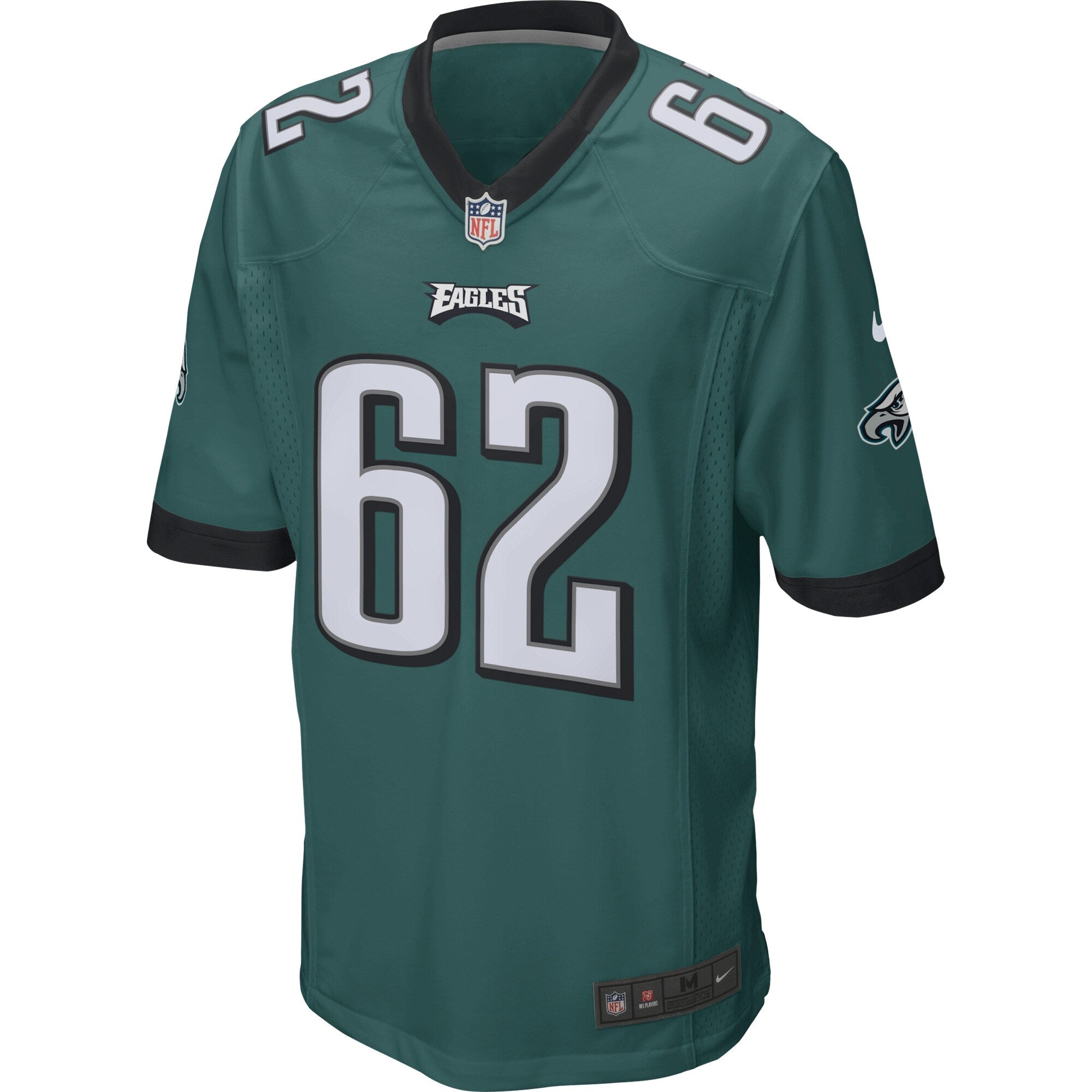 Philadelphia Eagles Jason Kelce Nike Midnight Green Game Jersey