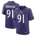 Baltimore Ravens Trey Hendrickson Nike Purple Team Game Jersey