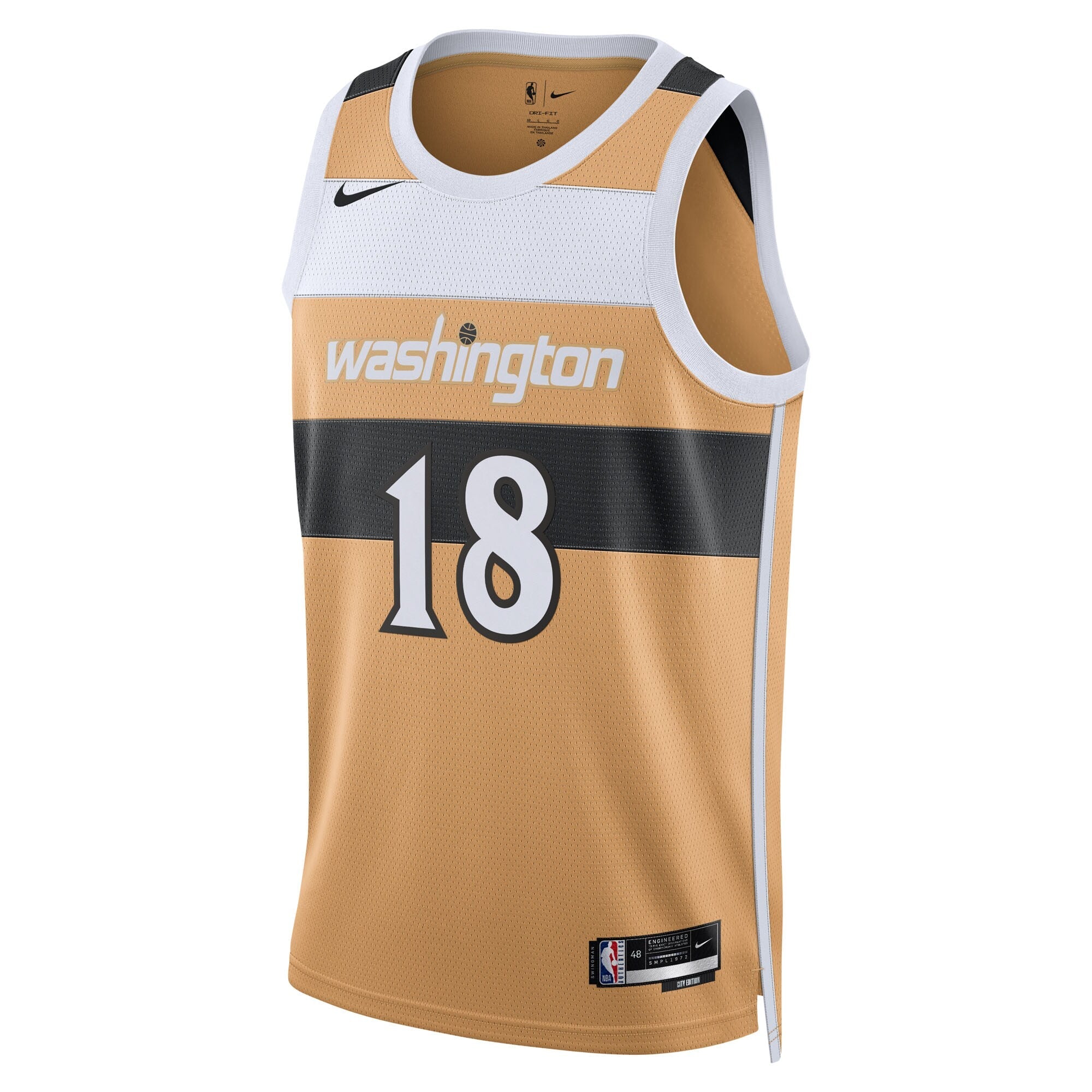 Washington Wizards Nike 2025/26 City Edition Swingman Jersey - Tan - Kyshawn George
