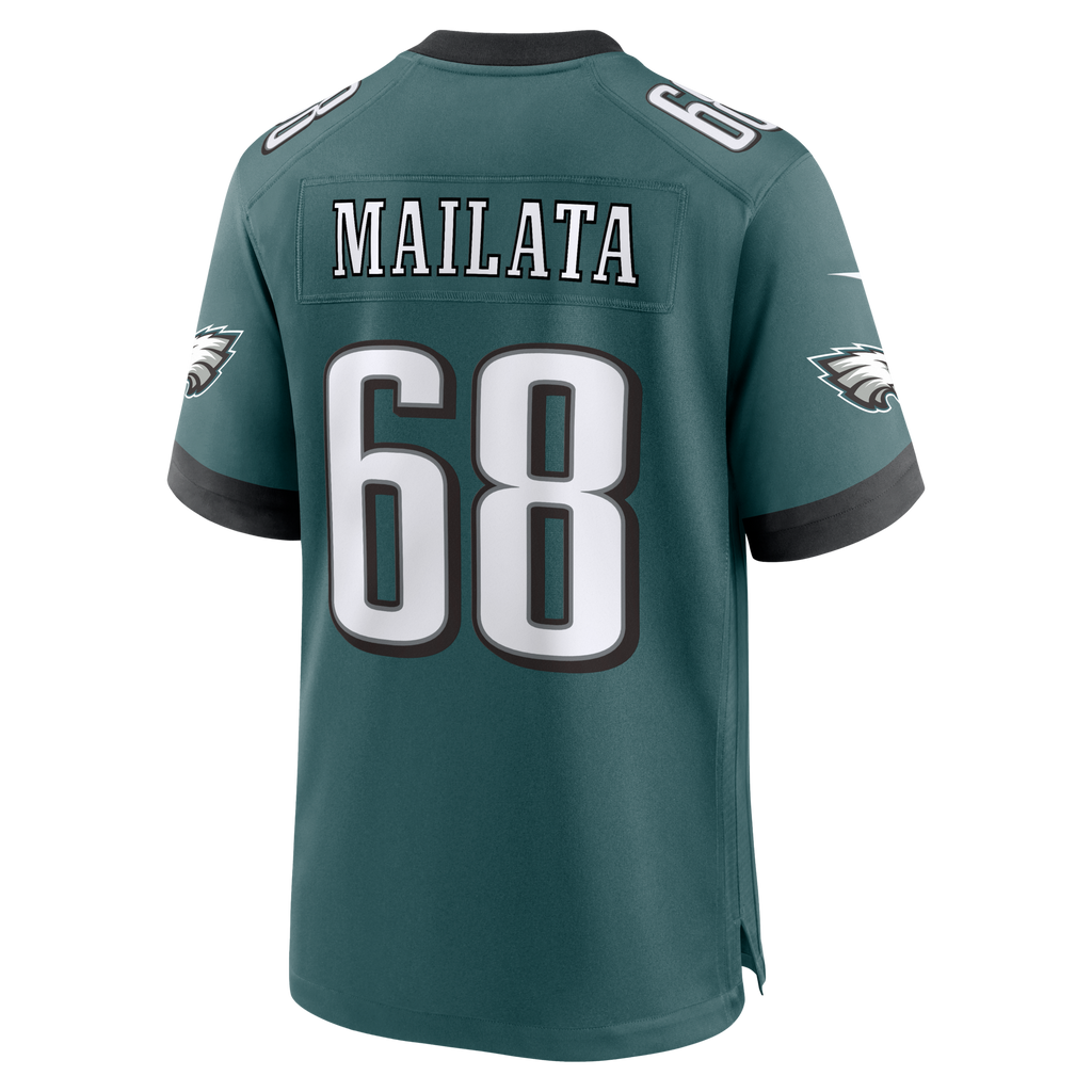 Philadelphia Eagles Jordan Mailata Nike Midnight Green Team Game Jersey