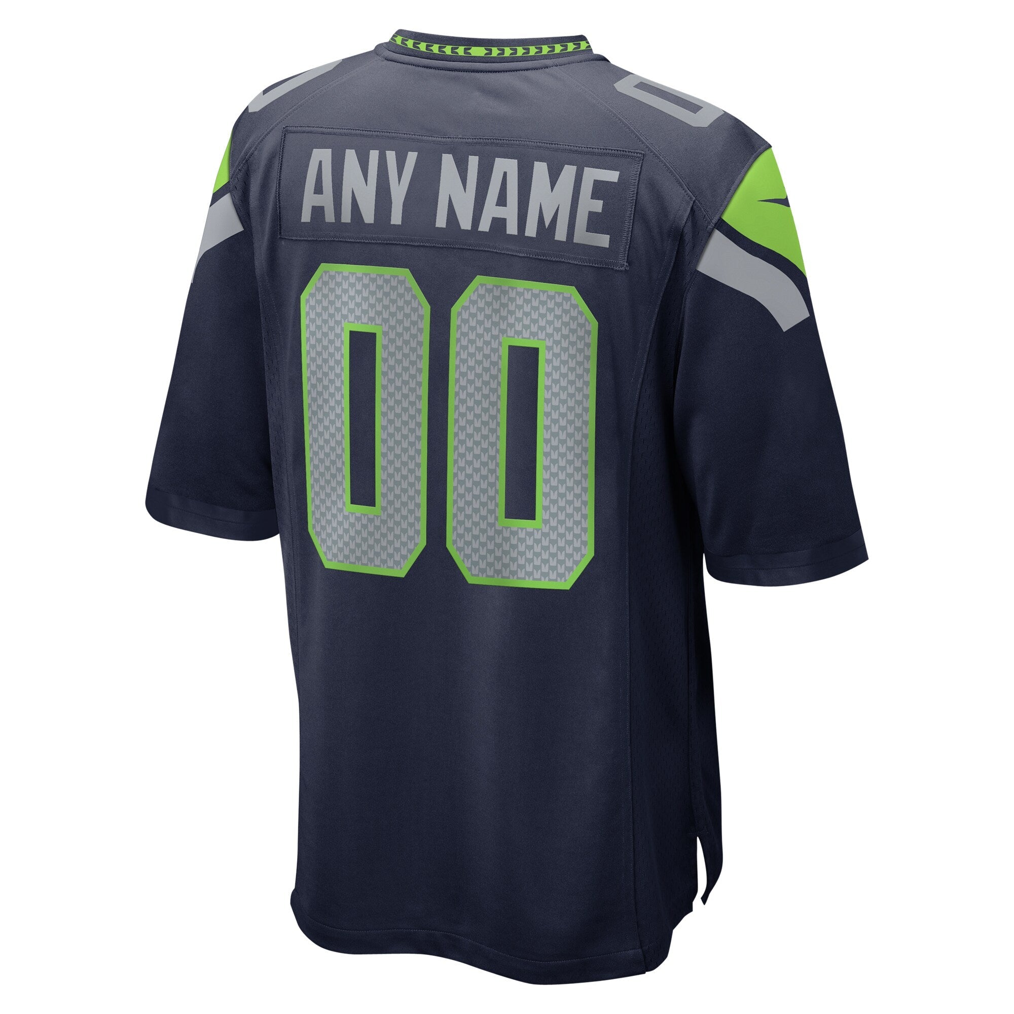 Seattle Seahawks Nike College Navy Custom Game Jersey