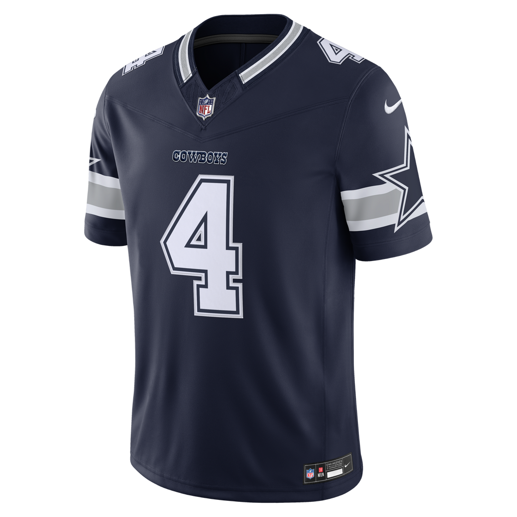 Dallas Cowboys Dak Prescott Nike Navy Team Vapor F.U.S.E. Stitched Limited Jersey