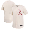 Nike Natural Arkansas Razorbacks Limited Baseball Jersey