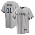 New York Yankees Anthony Volpe Nike Gray Road Replica Jersey