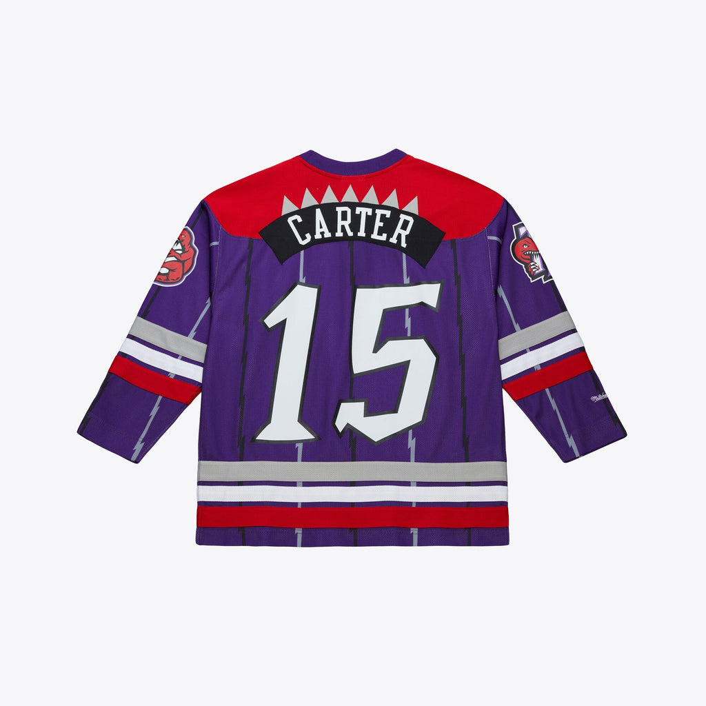 Toronto Raptors Mitchell & Ness Vince Carter Maxxed Out Fashion Hockey Jersey - Purple