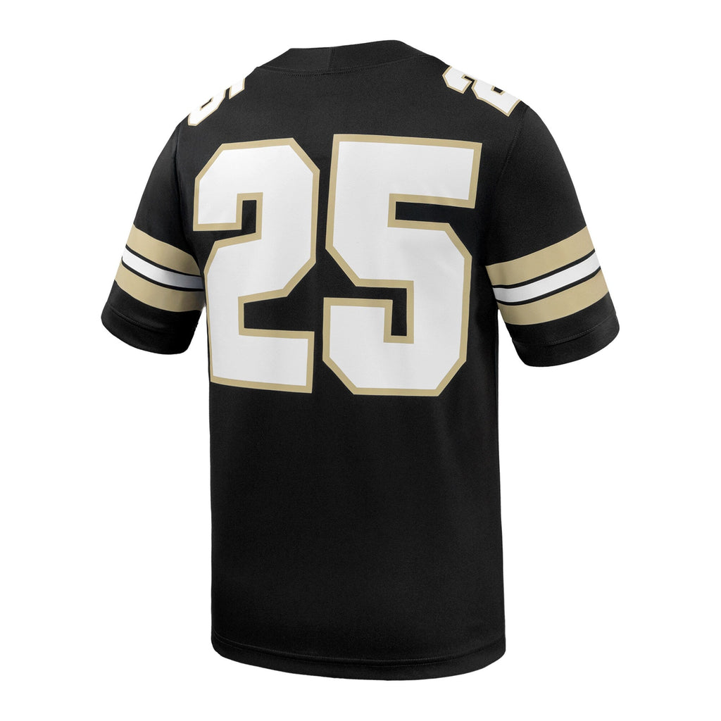 Nike #25 Black Purdue Boilermakers Game Football Jersey