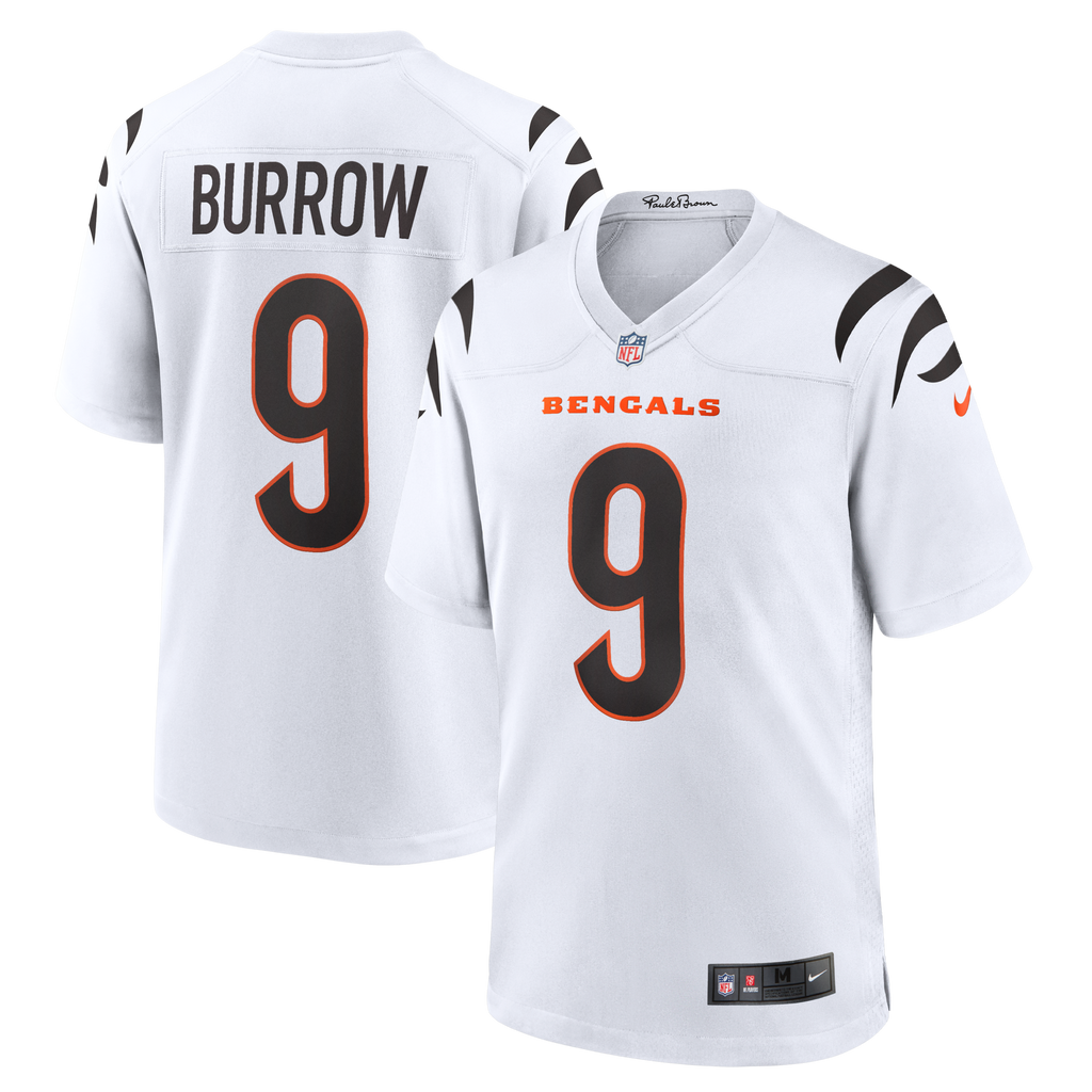 Cincinnati Bengals Joe Burrow Nike White Game Jersey