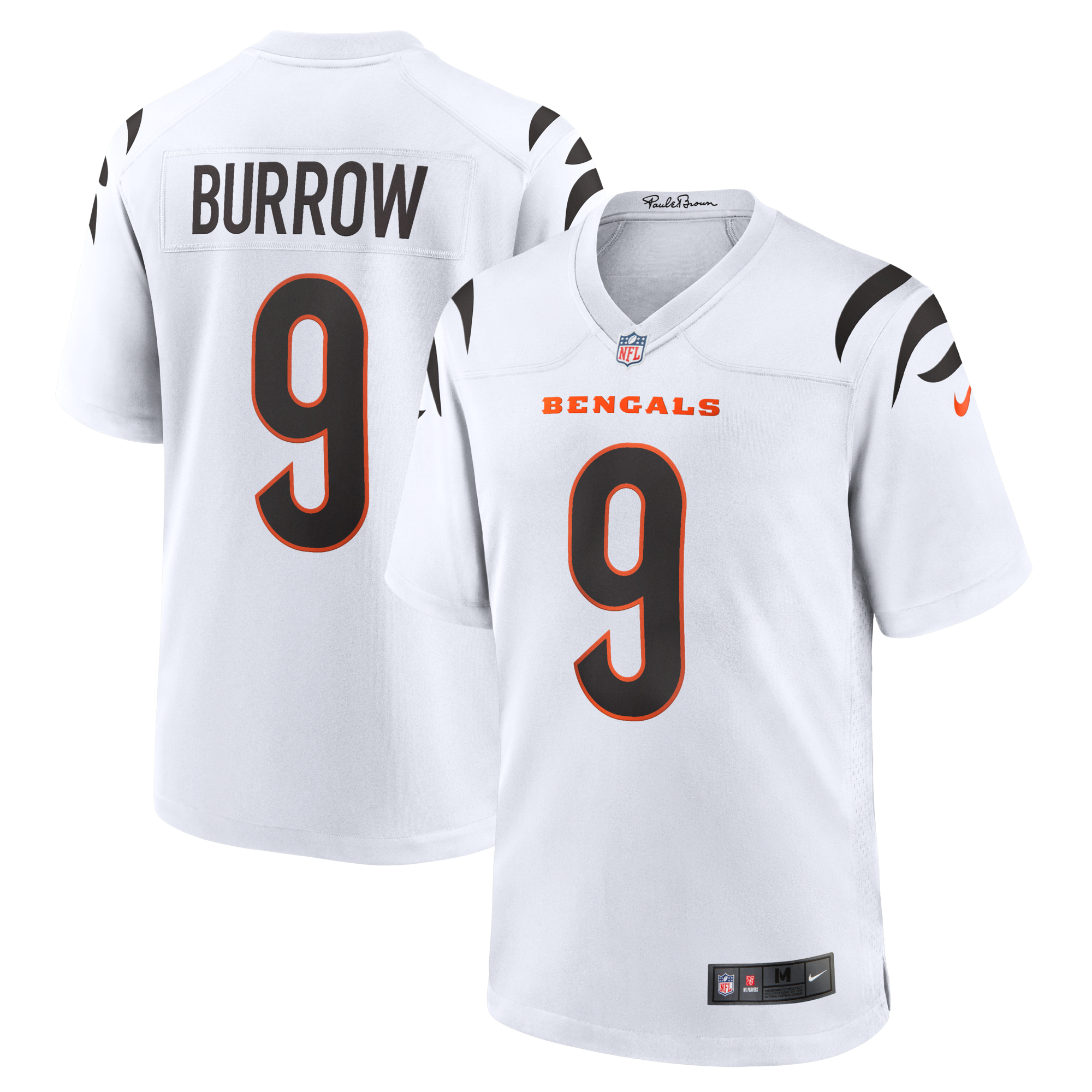 Cincinnati Bengals Joe Burrow Nike White Game Jersey