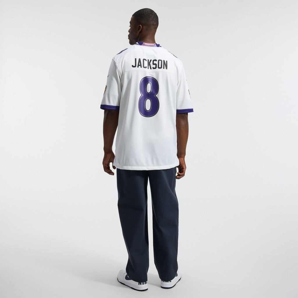 Baltimore Ravens Lamar Jackson Nike White Game Jersey