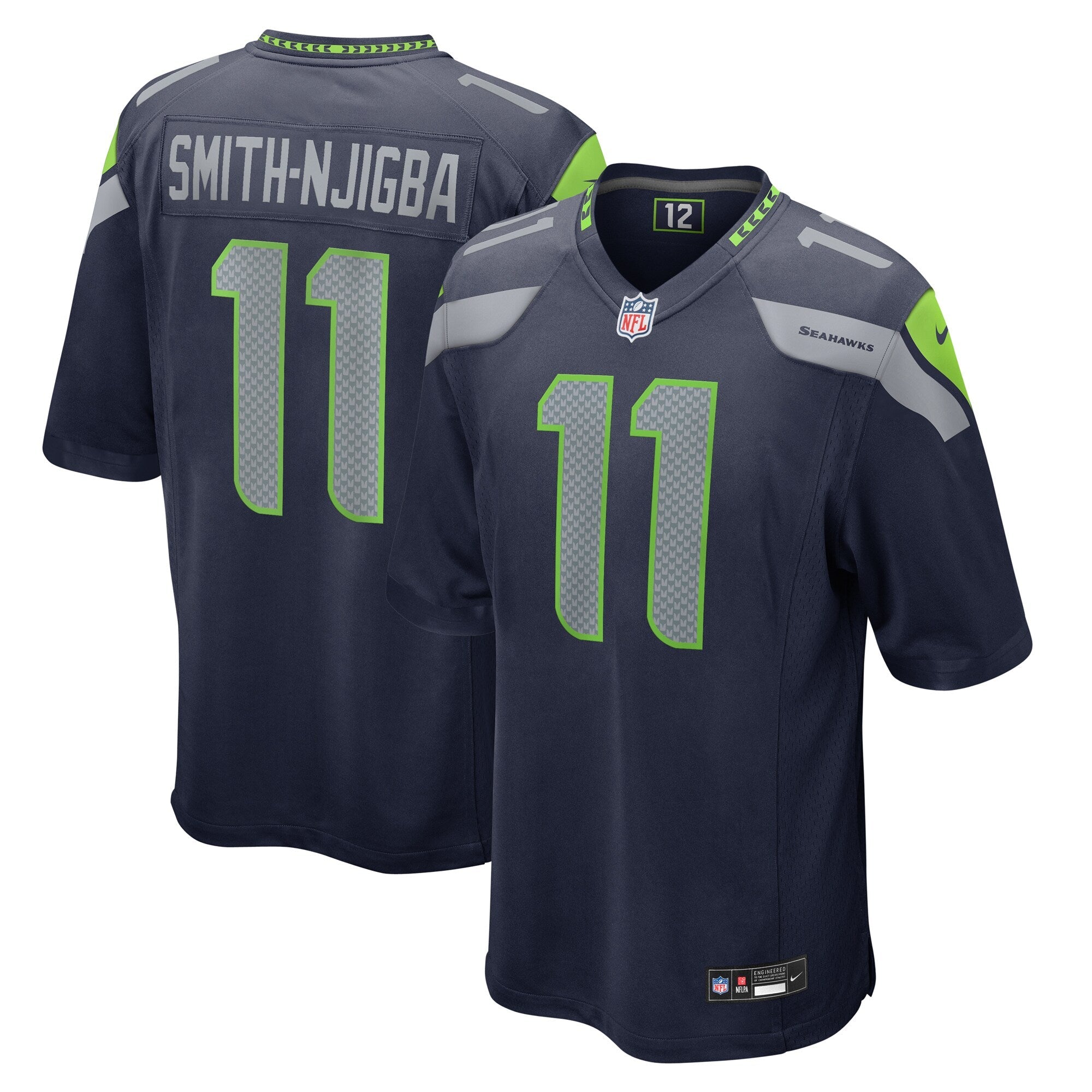 Seattle Seahawks Jaxon Smith-Njigba Nike College Navy Game Jersey