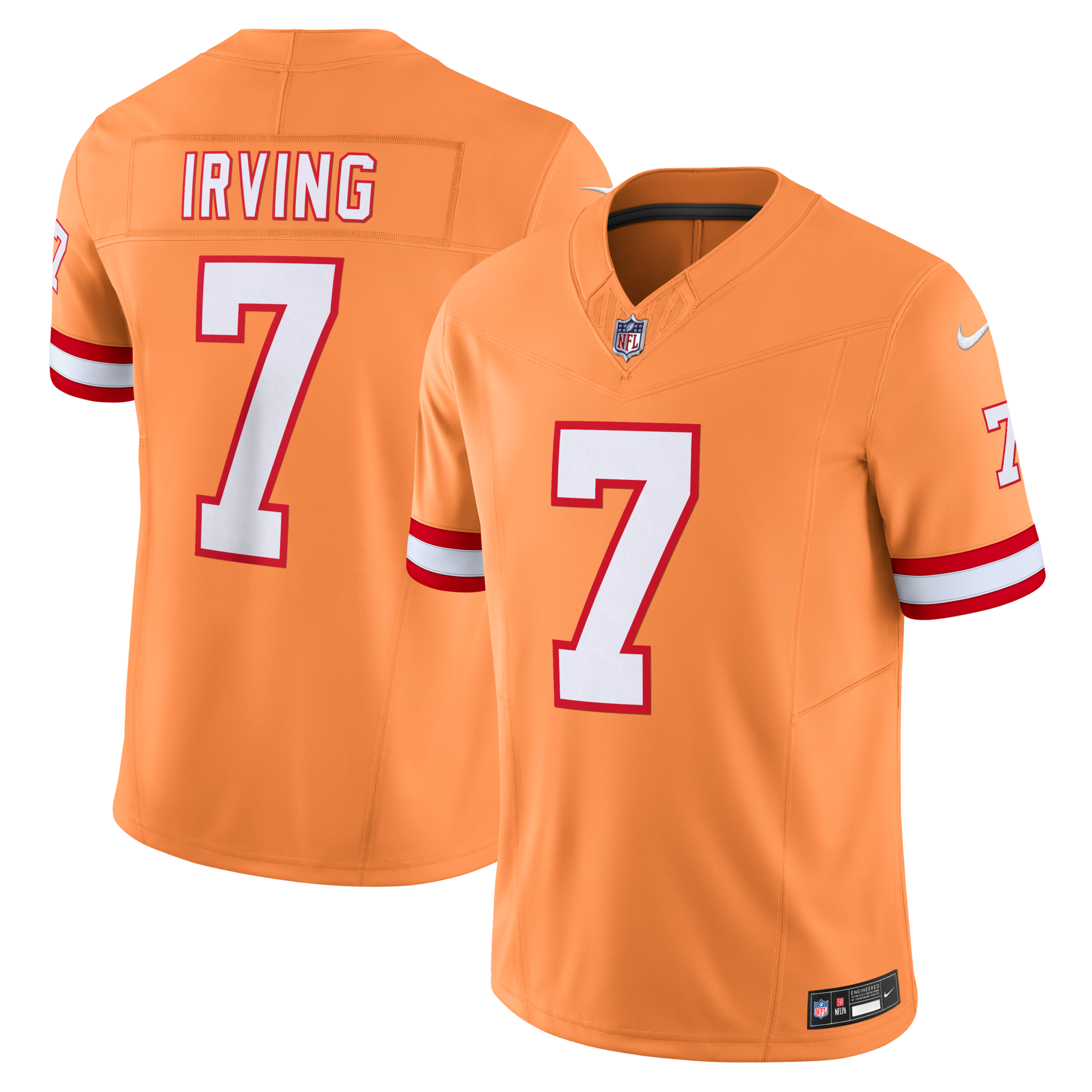 Tampa Bay Buccaneers Bucky Irving Nike Orange Alternate 2 Throwback Vapor F.U.S.E. Limited Jersey