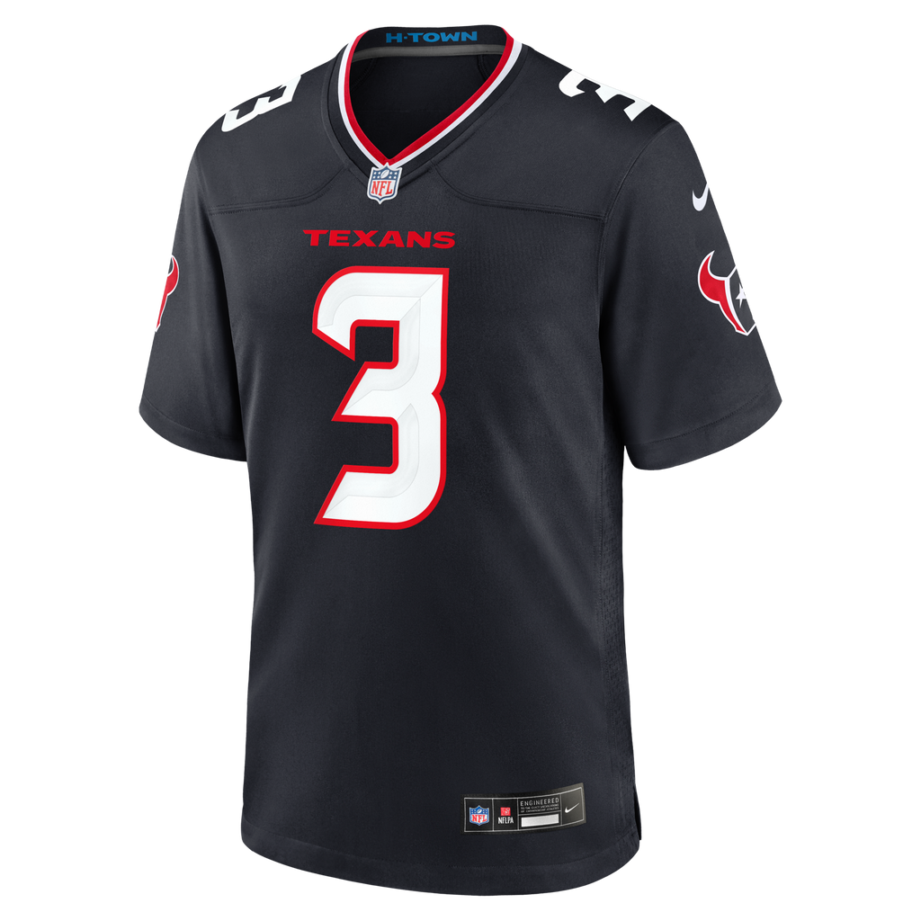 Houston Texans Kamari Lassiter Nike Navy Team Game Jersey