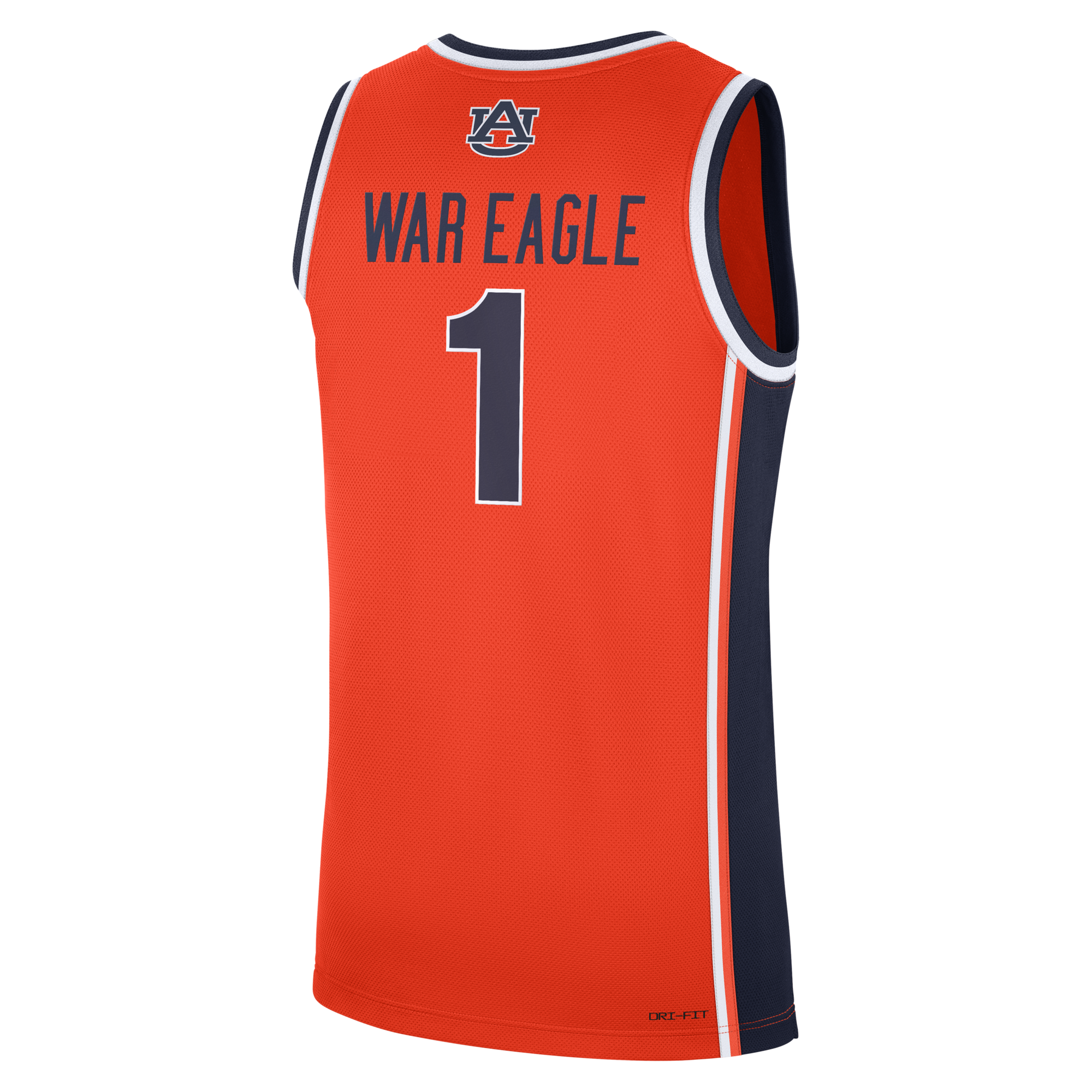 Nike Orange Auburn Tigers #1 Alternate War Eagle Replica Basketball Jersey