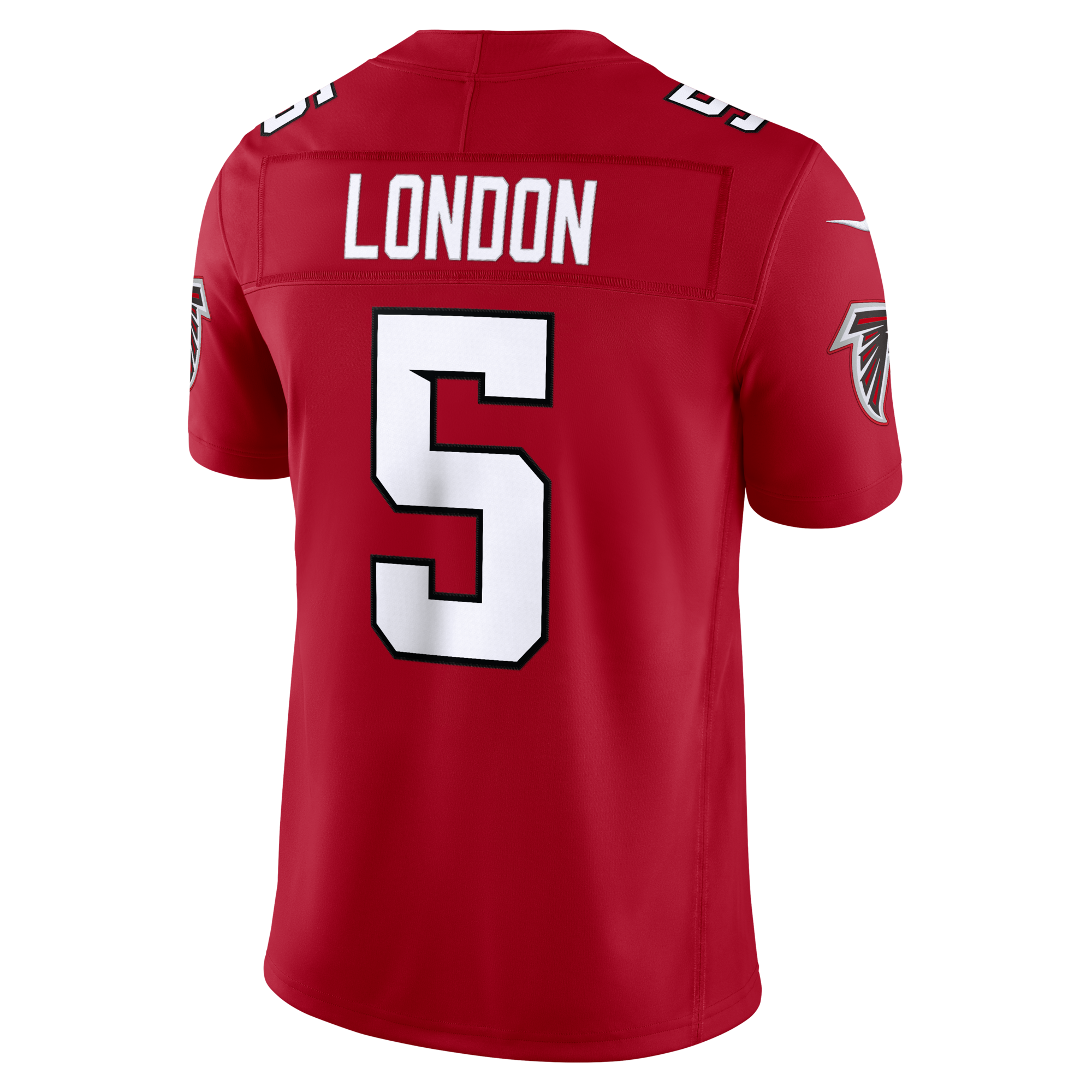 Atlanta Falcons Drake London Nike Red Team Vapor F.U.S.E. Stitched Limited Jersey