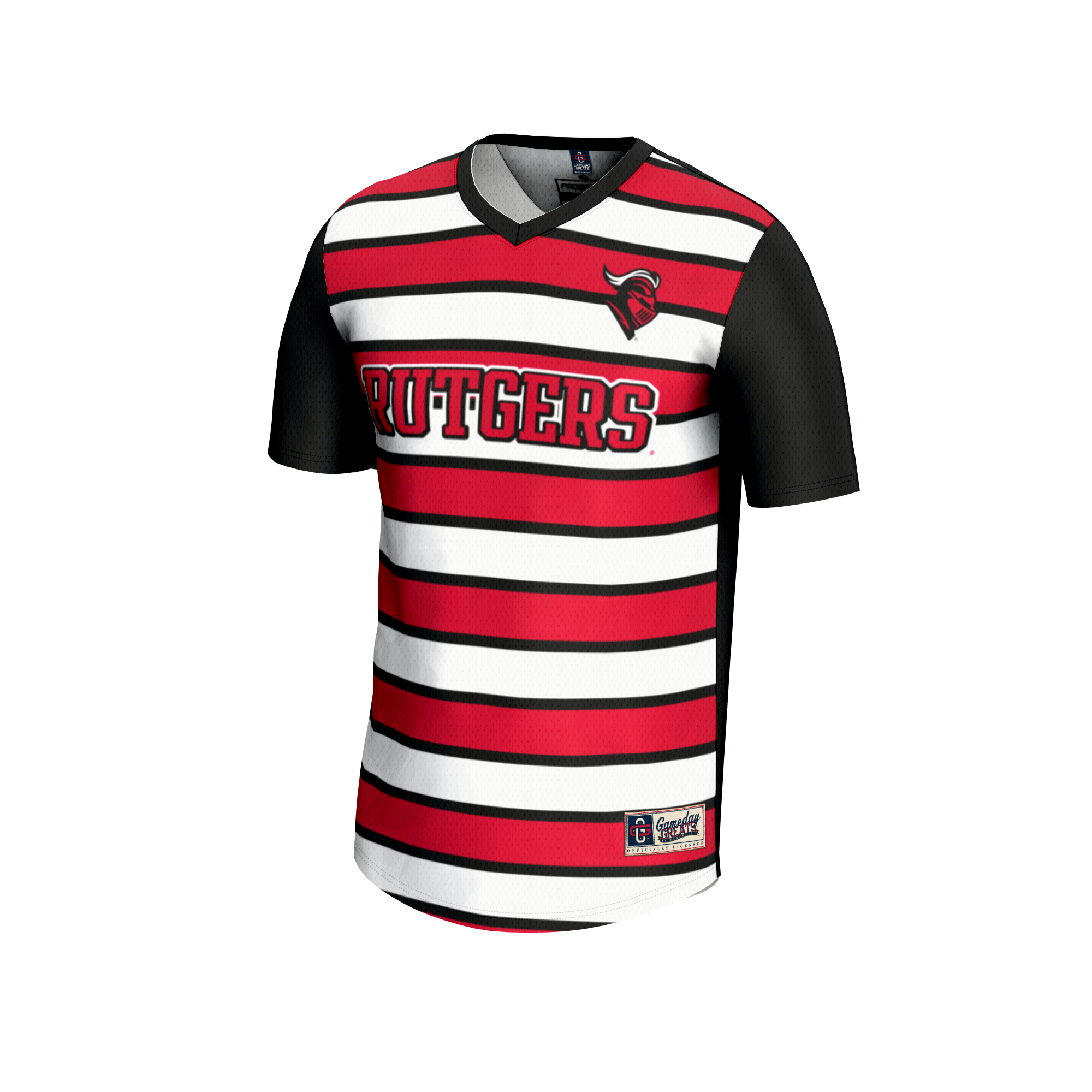 GameDay Greats #1 Black Rutgers Scarlet Knights Lightweight Soccer Fashion Jersey