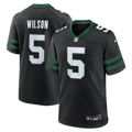 New York Jets Garrett Wilson Nike Legacy Black Alternate Game Jersey
