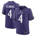 Baltimore Ravens Zay Flowers Nike Purple Team Game Jersey