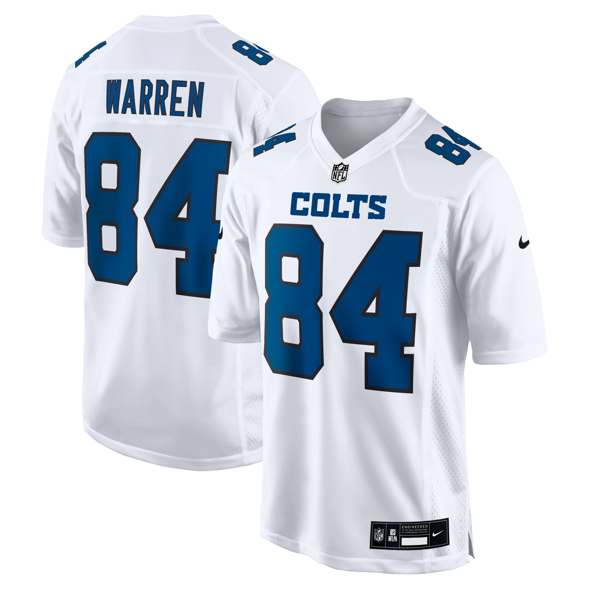Indianapolis Colts Tyler Warren Nike Tundra White Fashion Game Jersey