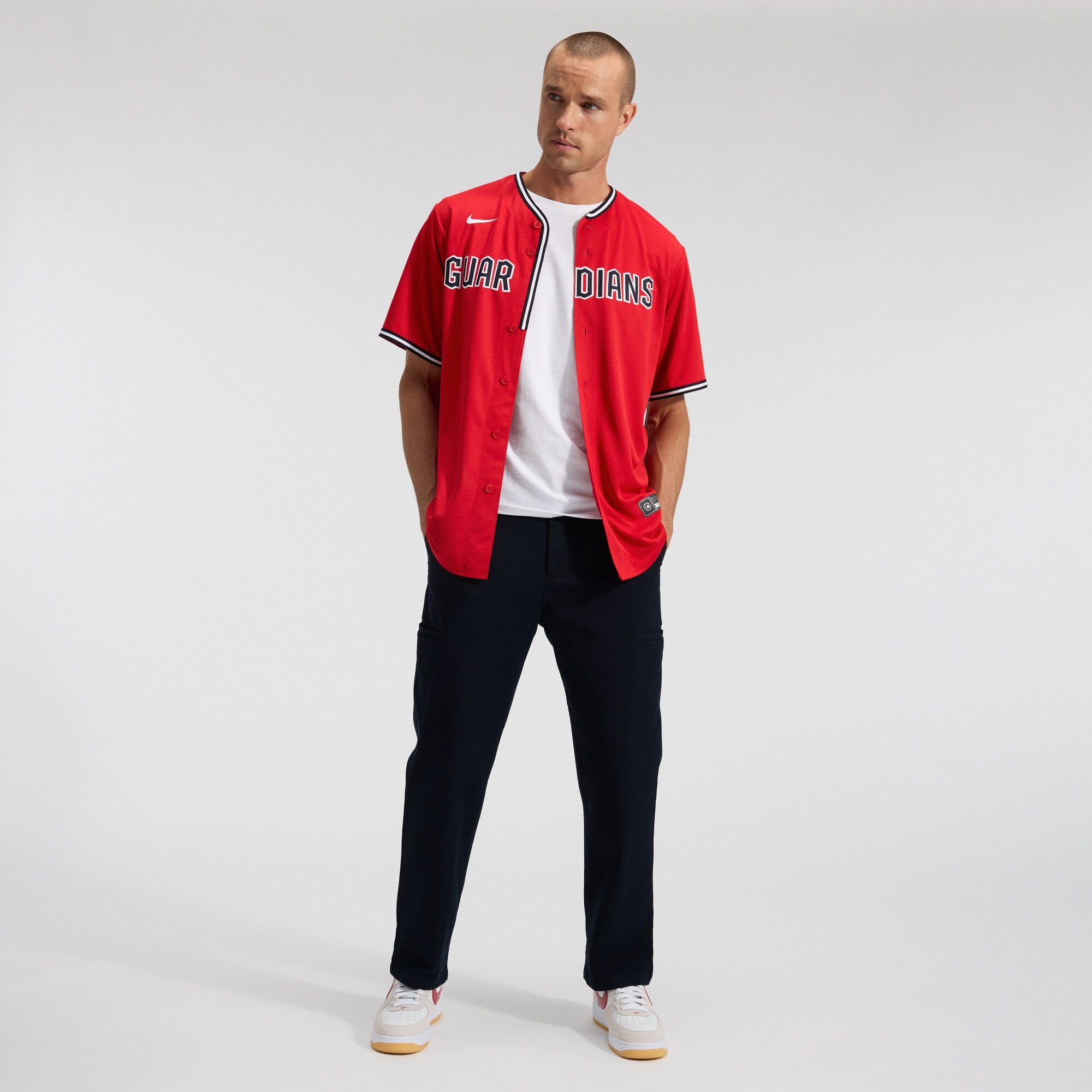 Cleveland Guardians Nike Red Alternate 2 Replica Jersey
