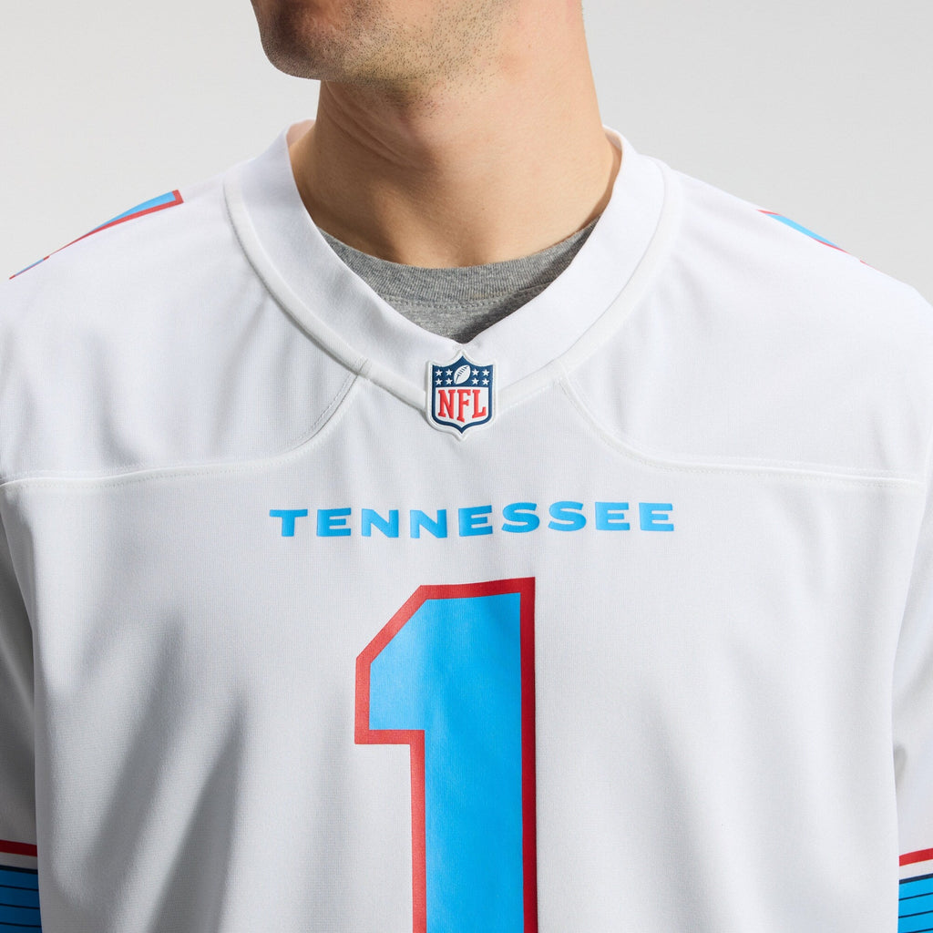 Tennessee Titans Cameron Ward Nike White Game Jersey