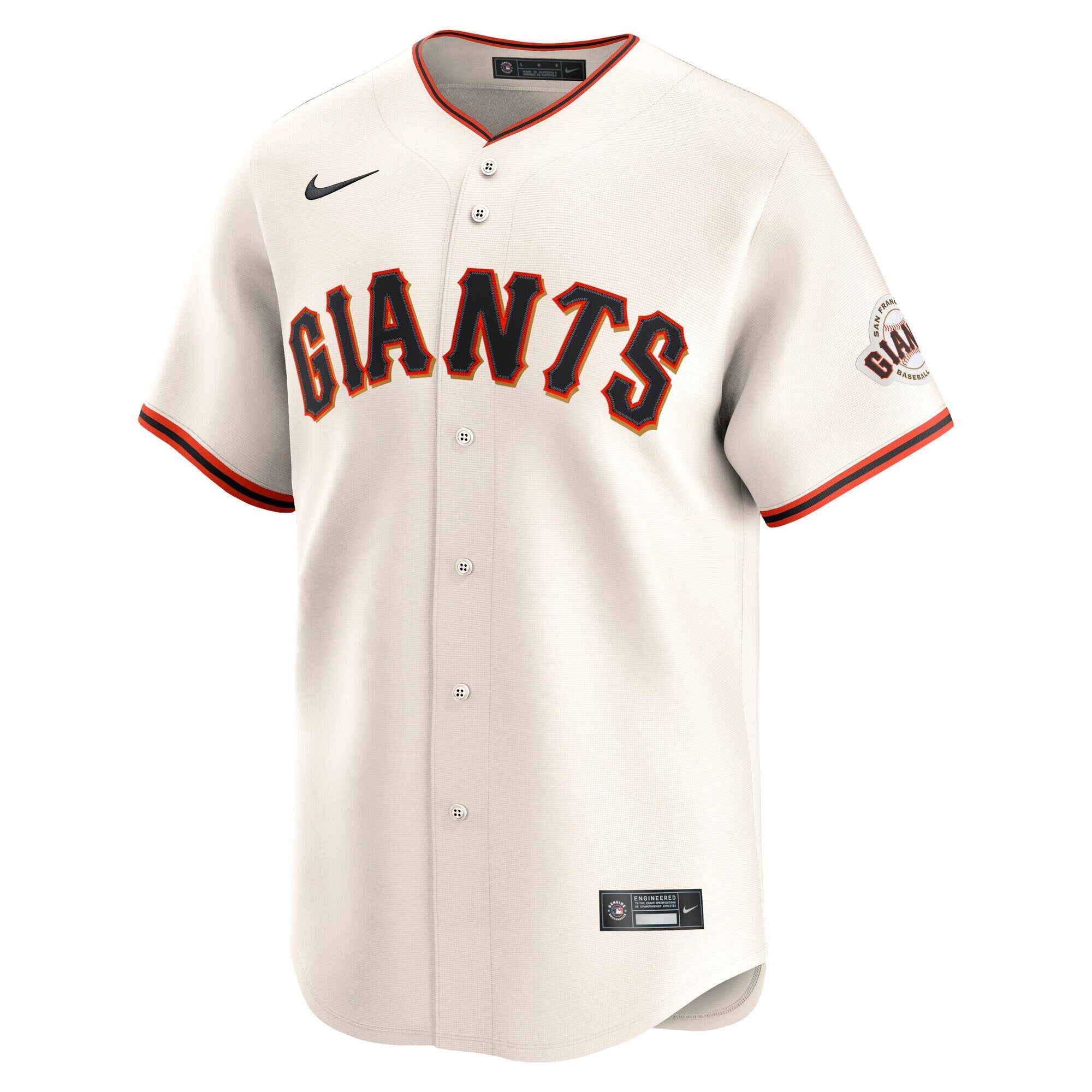San Francisco Giants Willy Adames Nike Cream Home Limited Player Jersey