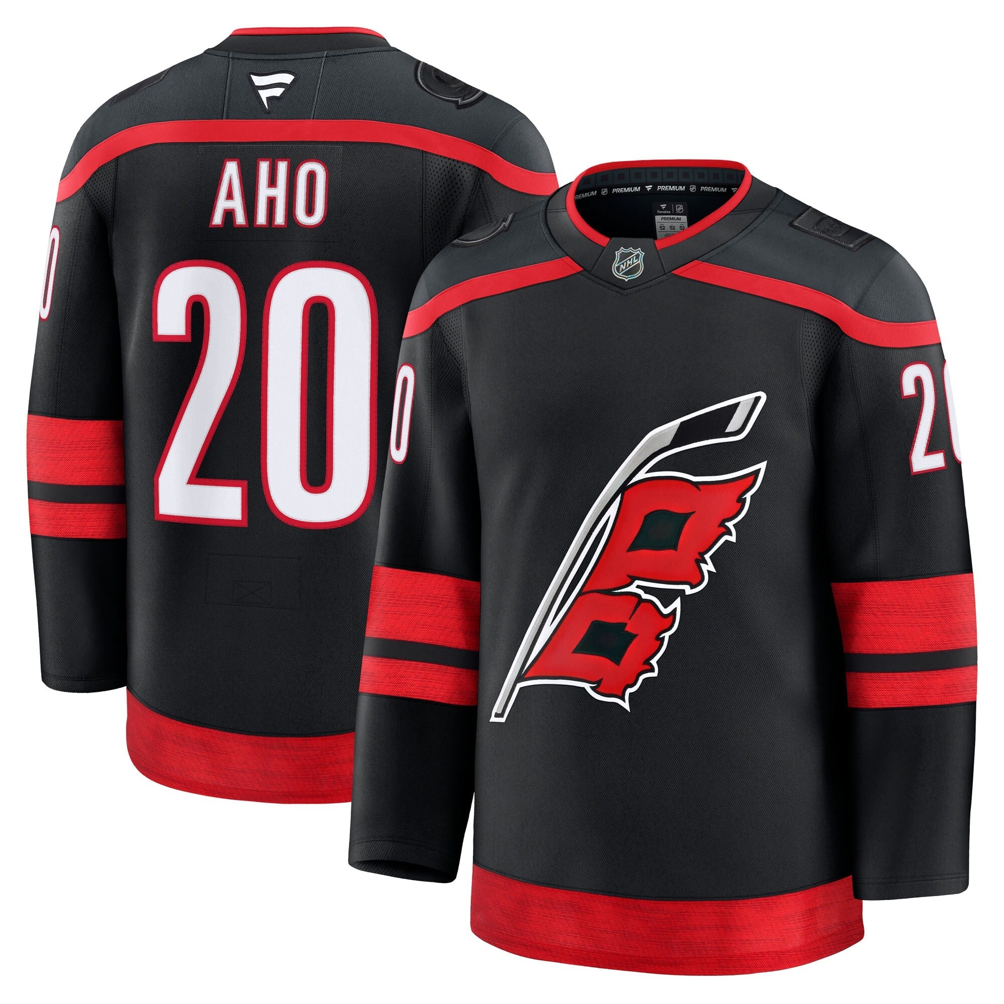 Carolina Hurricanes Sebastian Aho Fanatics Black Home Premium Jersey