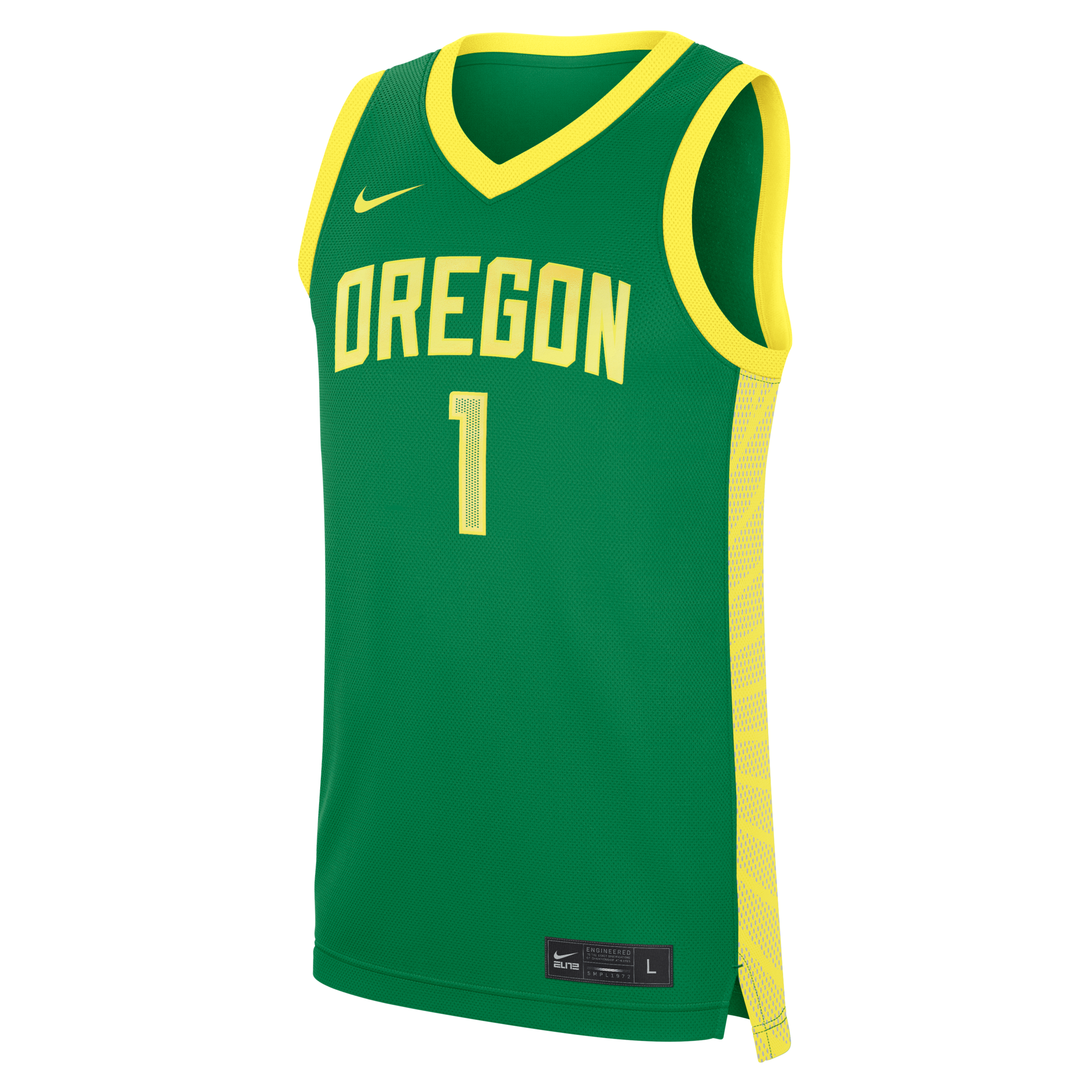 Nike Green Oregon Ducks #1 Road Replica Basketball Jersey