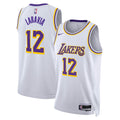 Los Angeles Lakers Nike Association Edition Swingman Jersey - White - Jake LaRavia