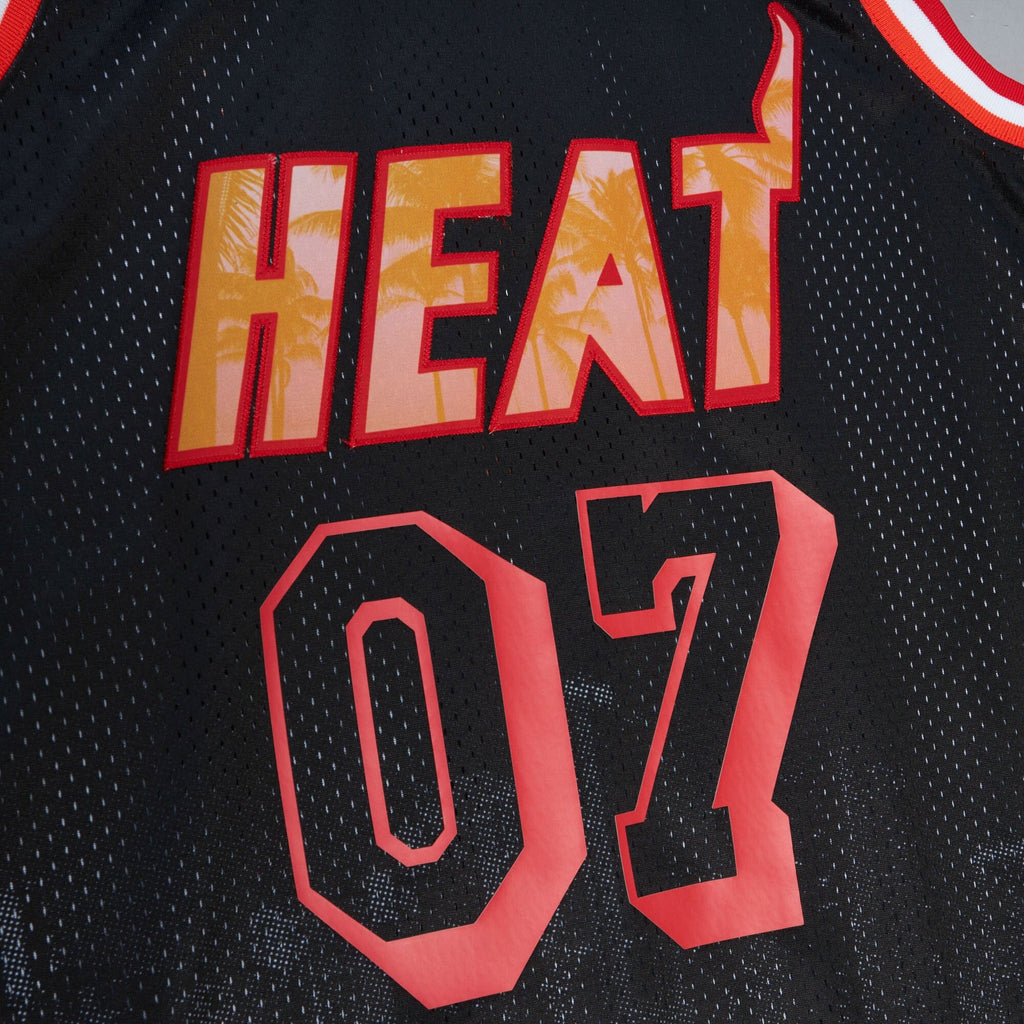 Miami Heat Mitchell & Ness M&N x Nicky Jam Swingman Jersey