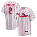 Philadelphia Phillies Justin Crawford Nike White Home Replica Jersey