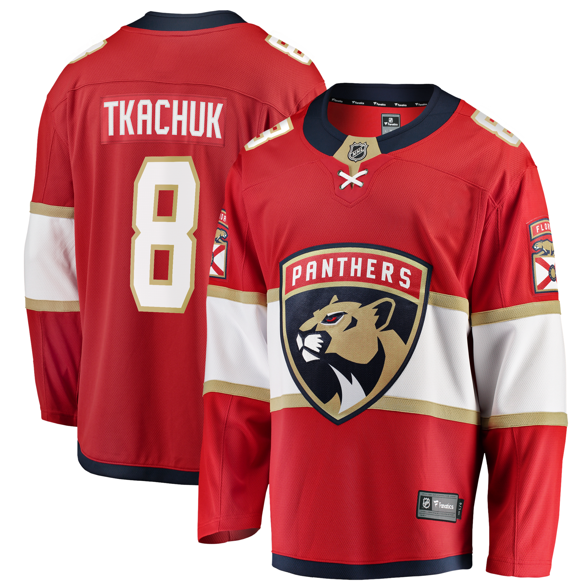 Florida Panthers Brady Tkachuk Fanatics Red Home Breakaway Jersey