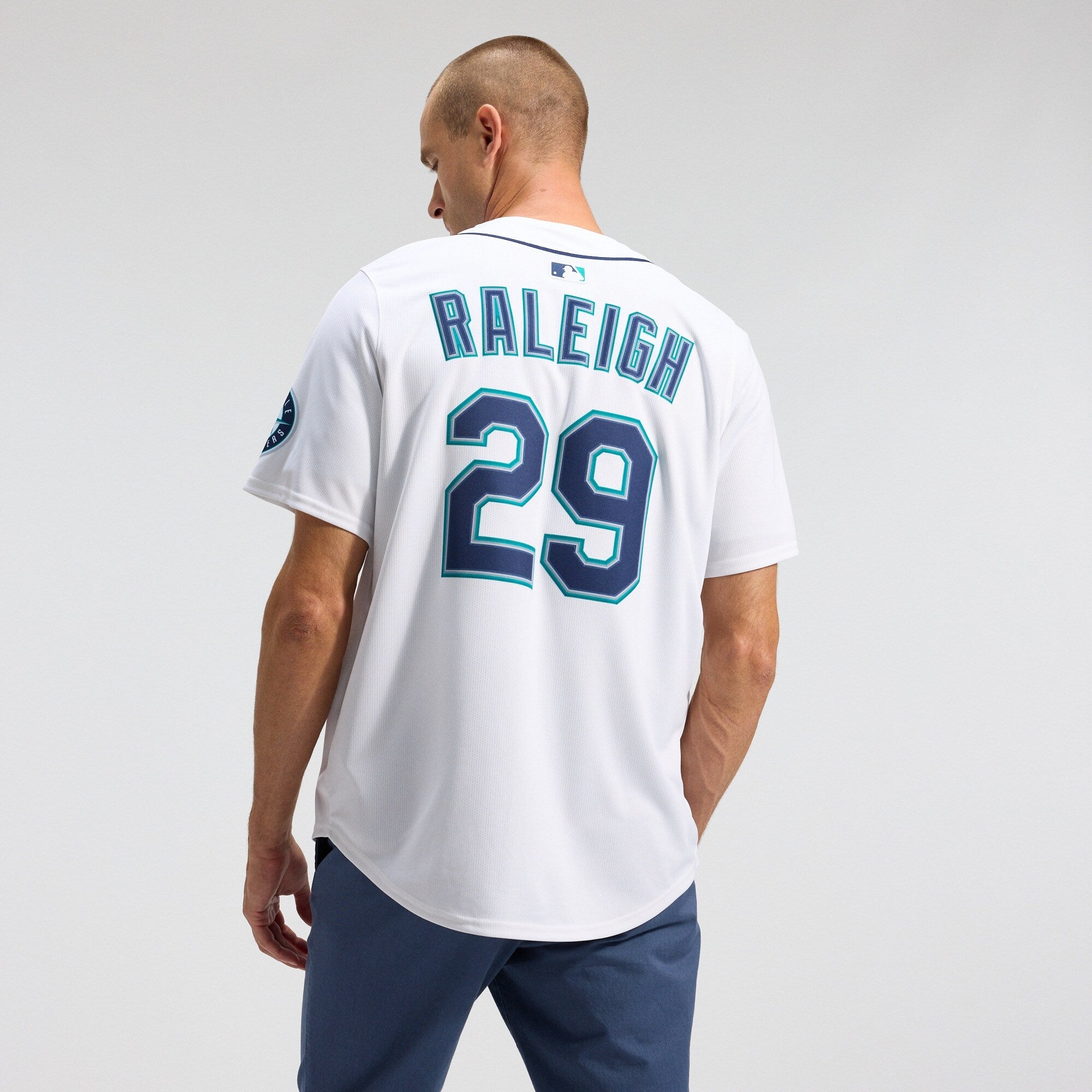 Seattle Mariners Cal Raleigh Nike White Home Limited Player Jersey
