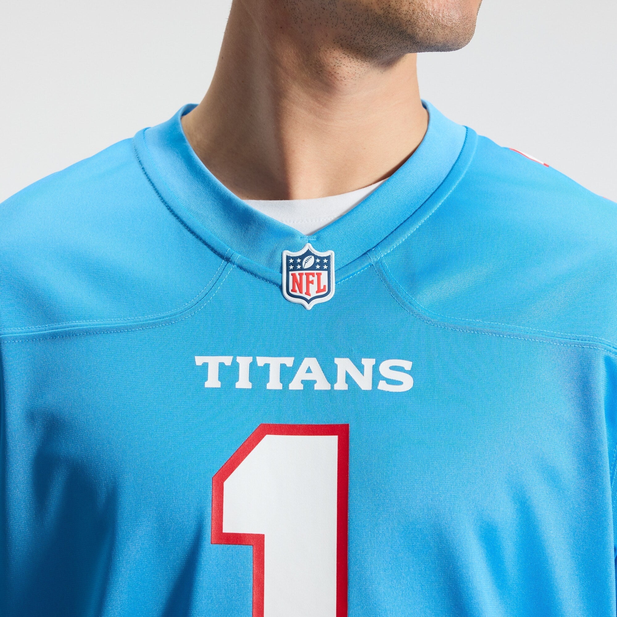 Tennessee Titans Cameron Ward Nike Light Blue Game Jersey