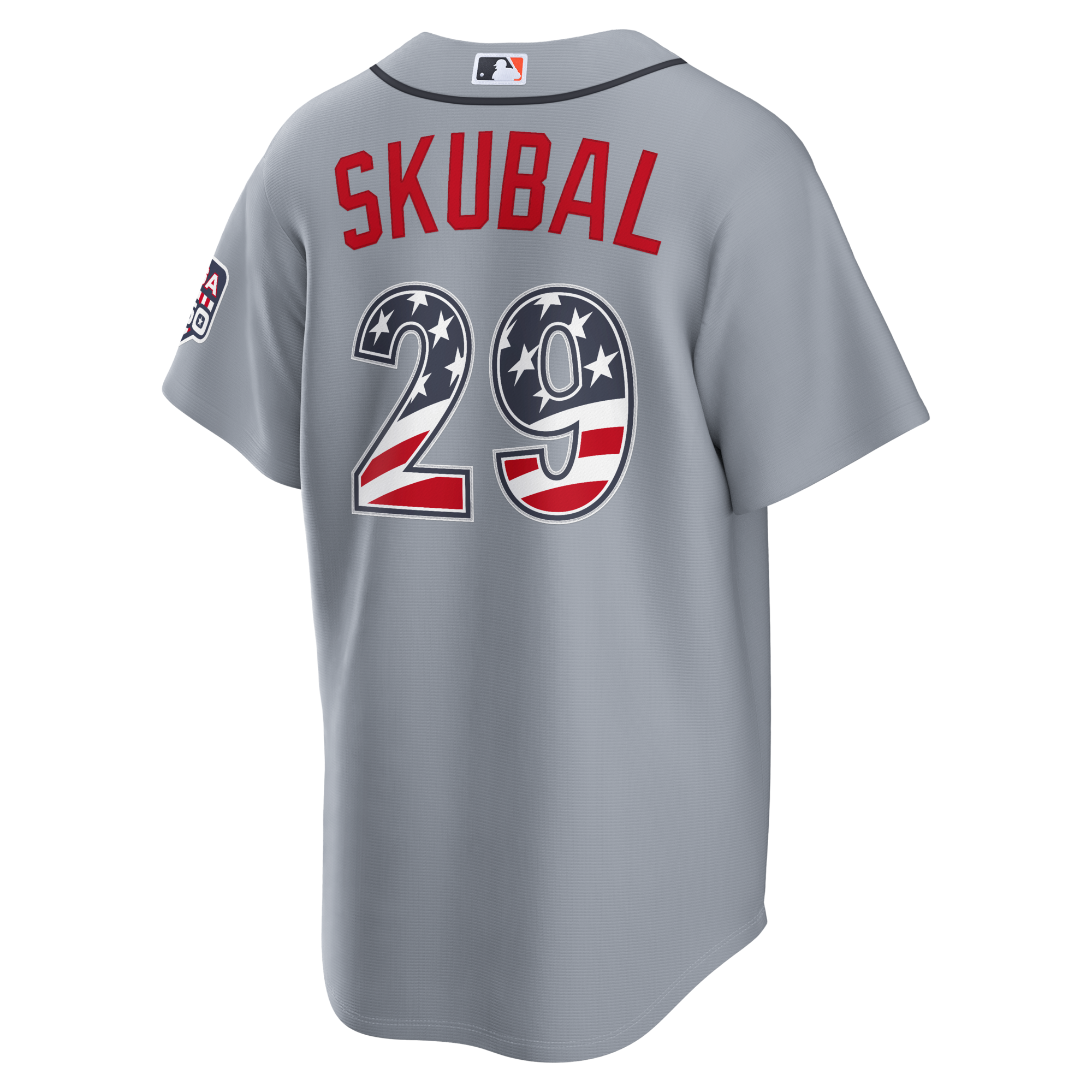 Fourth of July Detroit Tigers Tarik Skubal Nike Gray USA 250 Stadium Jersey