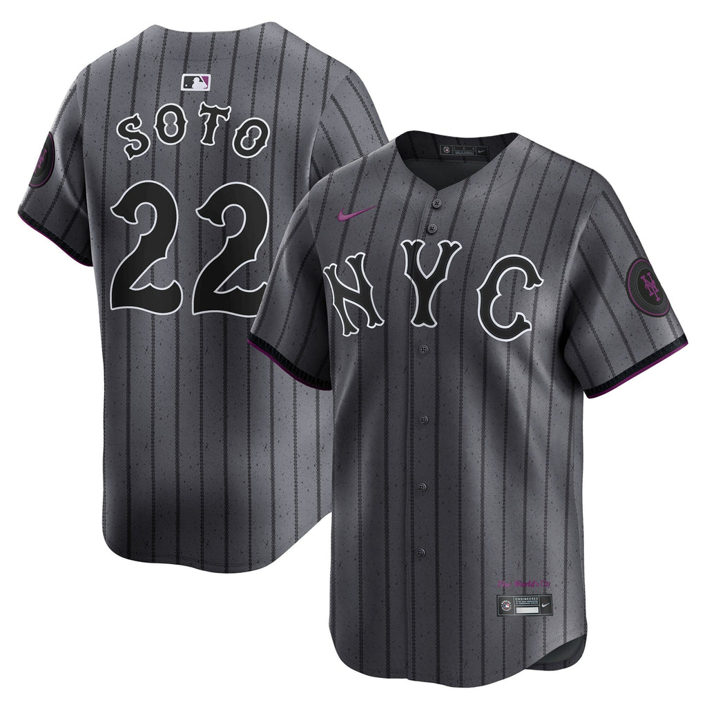 New York Mets Juan Soto Nike Gray City Connect Limited Player Jersey