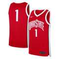 Nike #1 Scarlet Ohio State Buckeyes Road Replica Jersey